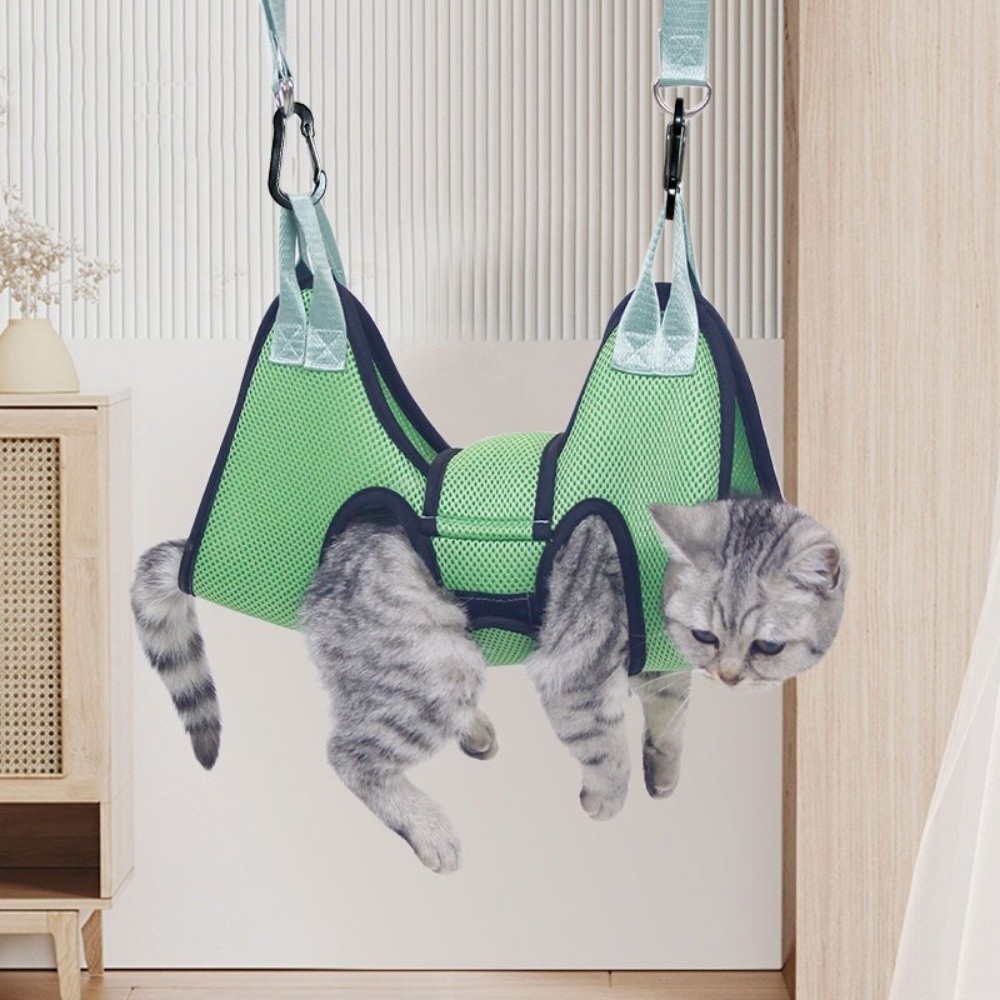 Pet Grooming Hammock Sling Restraint - Adjustable Dog Grooming Hammock Mesh Anti