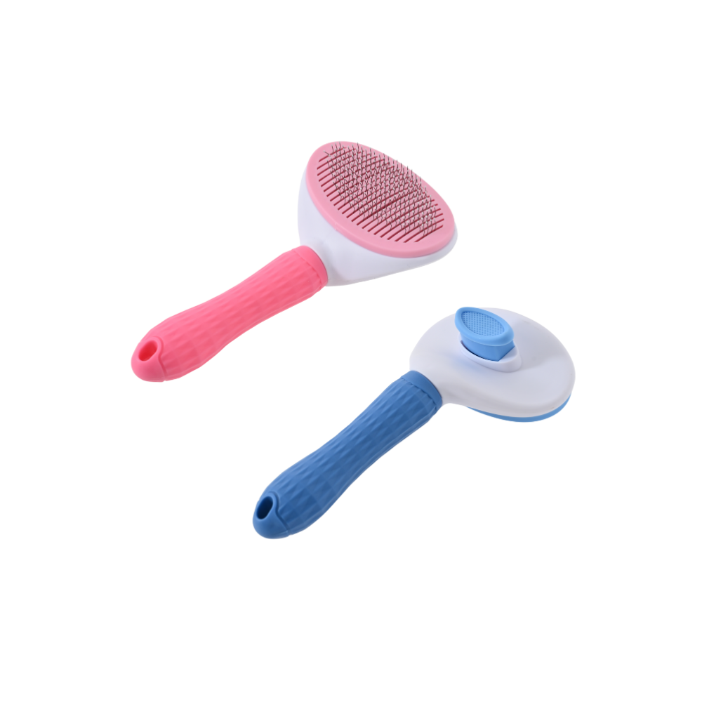 Slicker Brush Self Cleaning Pet Grooming - 16PCS/Carton 2 Colors Mixed Self Cleaning