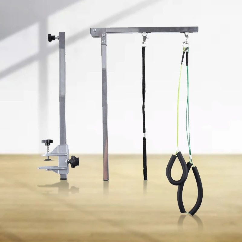 Folding Pet Grooming Table Arm Clamp - Adjustable Stainless Steel Retractable Durable Folding