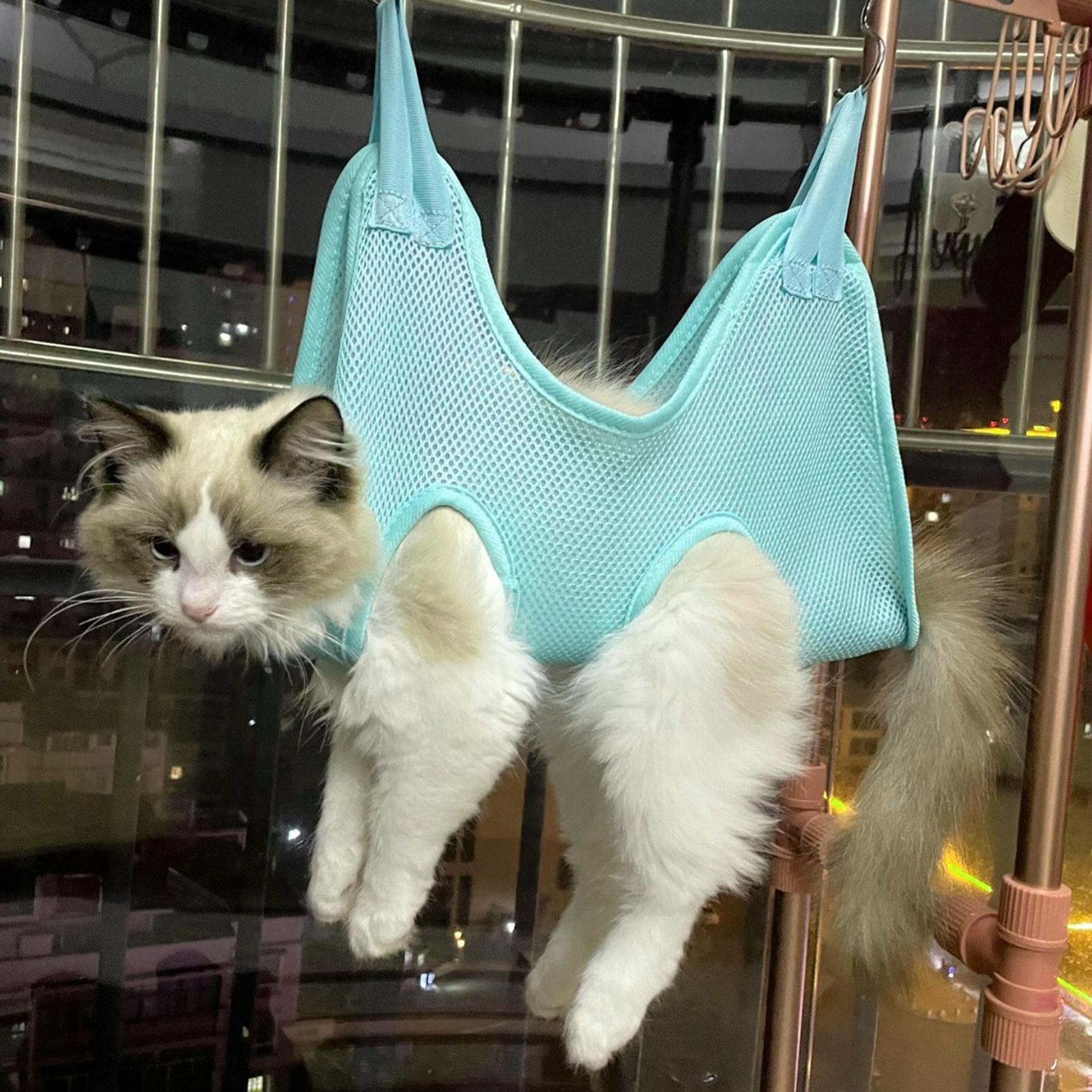 Pet Grooming Hammock Sling Restraint - Pet Grooming Hammock for Dogs Cats,