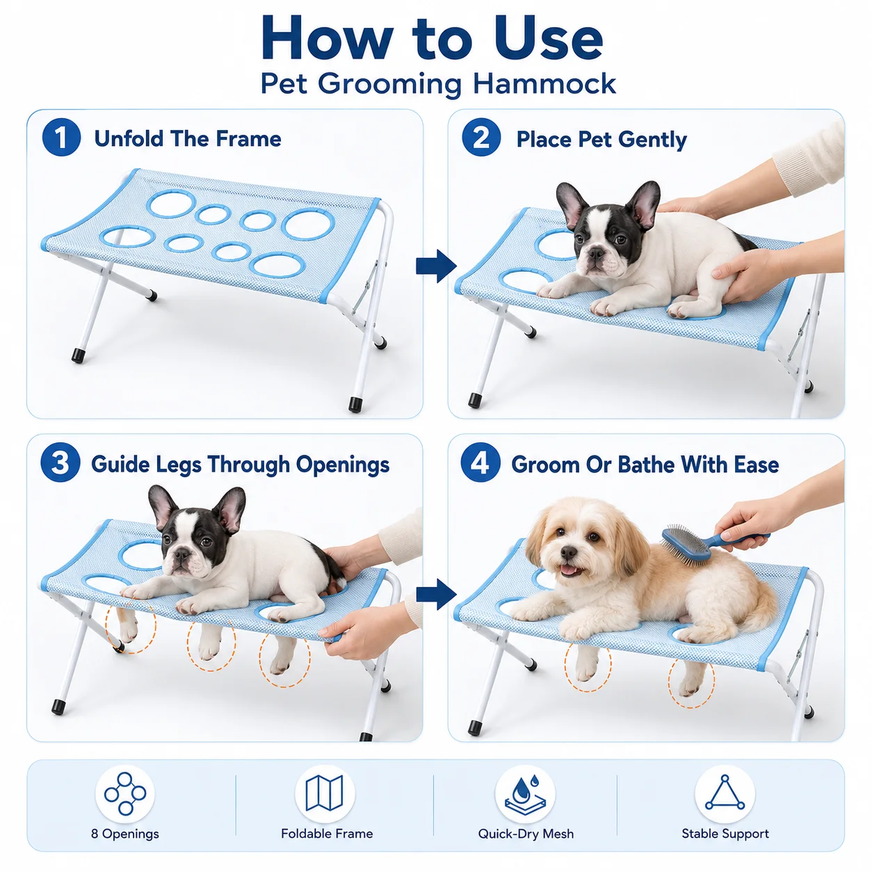 Cat Dog Grooming Hammock Adjus - Pet Grooming Hammock Sling Restraint 评论和价格