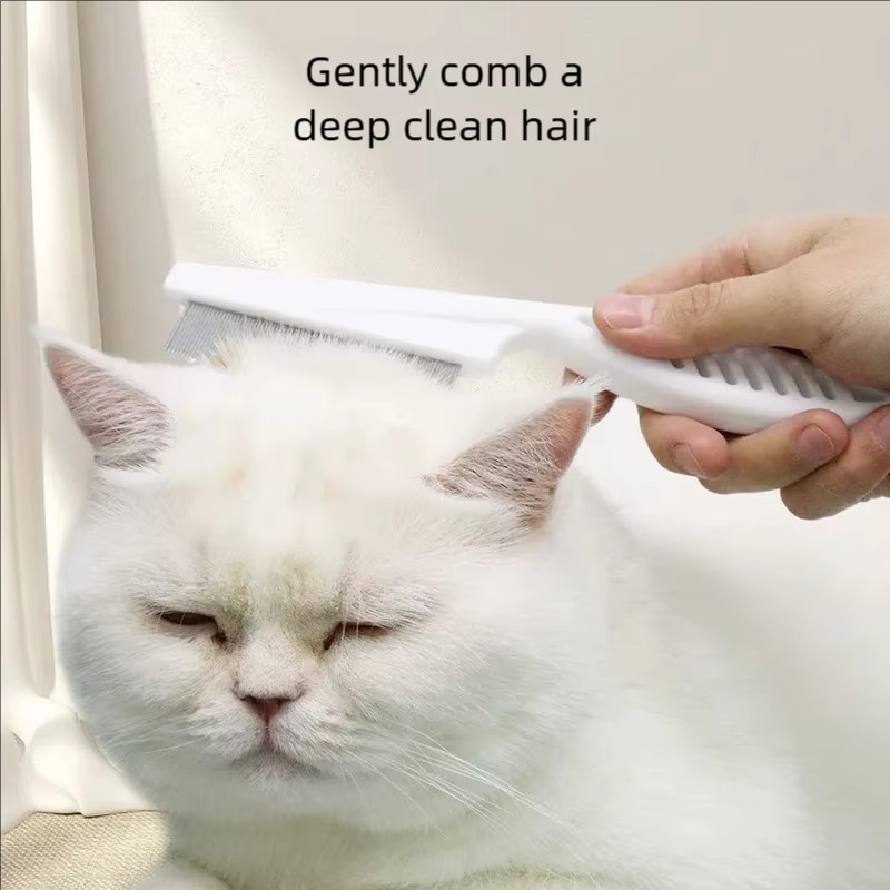 1Pcs Pet Tear Stain & Flea Com - Flea Comb Fine Tooth Pet Tear Stain 评论和价格
