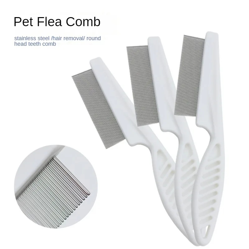 1Pcs Pet Tear Stain & Flea Com - Flea Comb Fine Tooth Pet Tear Stain 评论和价格