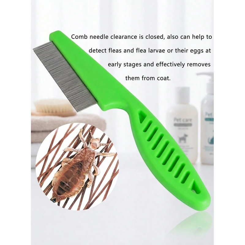 Pet Tear Stain & Flea Comb Fin - Flea Comb Fine Tooth Pet Tear Stain 评论和价格