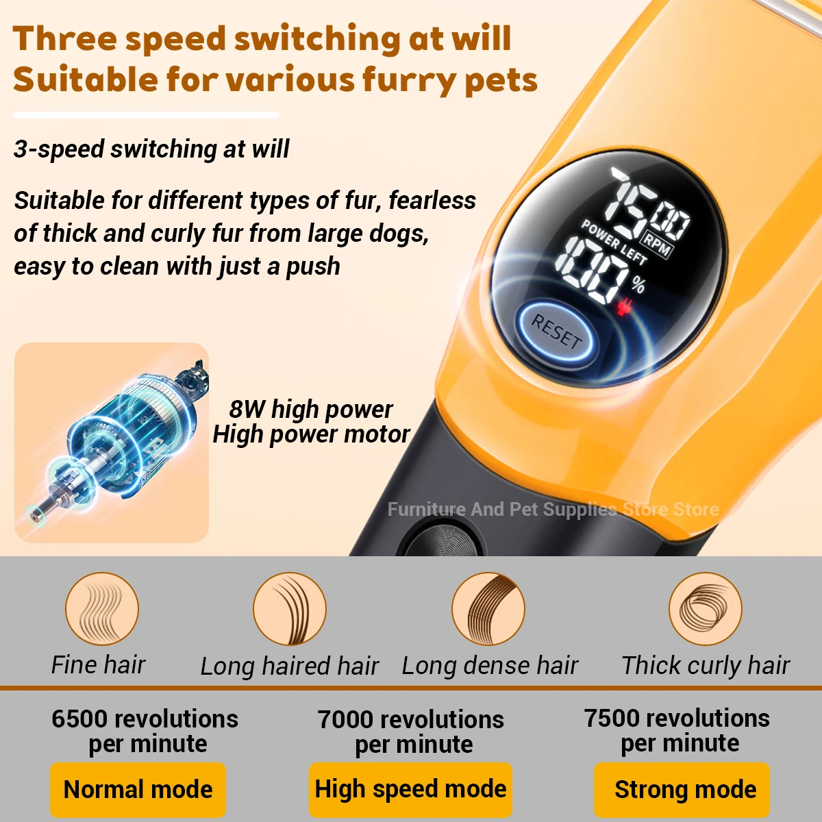 Electric Dogs Grooming Clipper - Cordless Dog Clippers Low Noise Grooming 评论和价格
