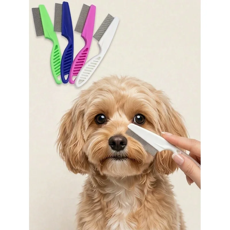 Pet Tear Stain & Flea Comb Fin - Flea Comb Fine Tooth Pet Tear Stain 评论和价格