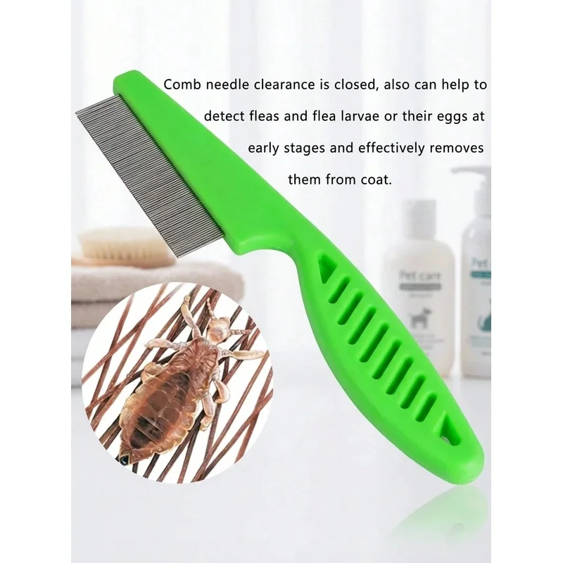 Pet Tear Stain & Flea Comb Fin - Flea Comb Fine Tooth Pet Tear Stain 评论和价格