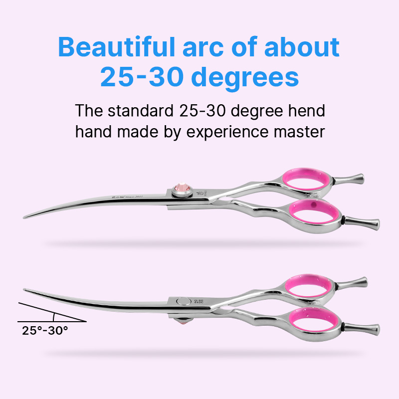 Fenice Professional Dog Groomi - Professional Pet Grooming Scissors Curved 评论和价格
