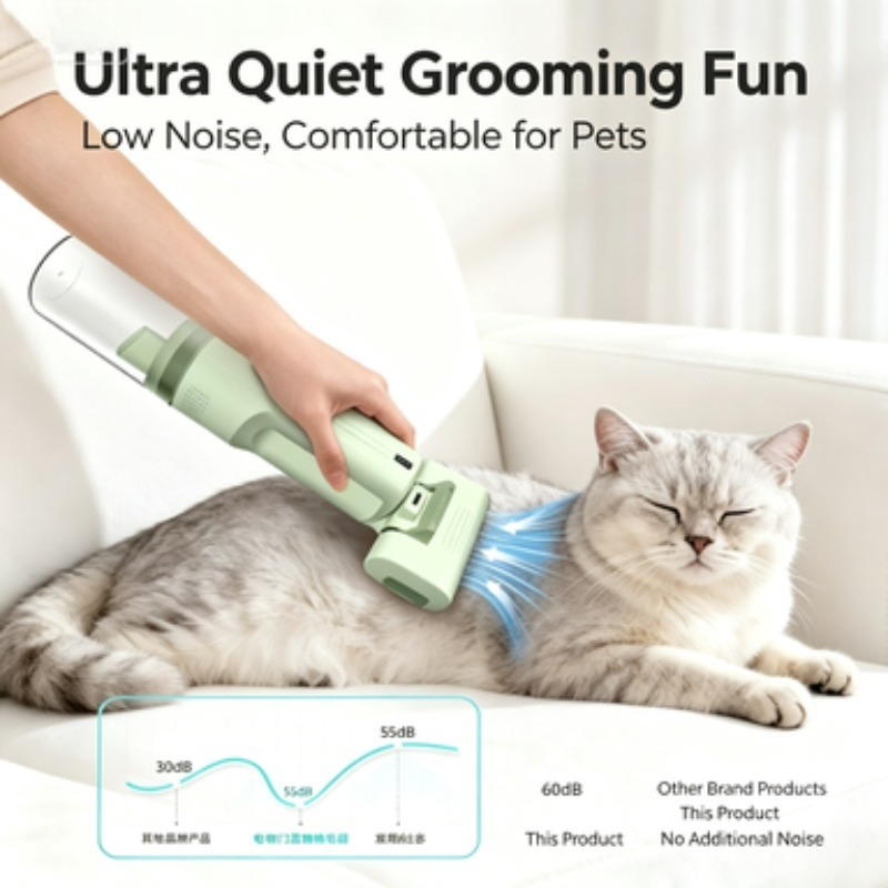 ZONGYAN Pet Grooming Vacuum Cl - Pet Grooming Vacuum Suction Kit 5 In 1 评论和价格