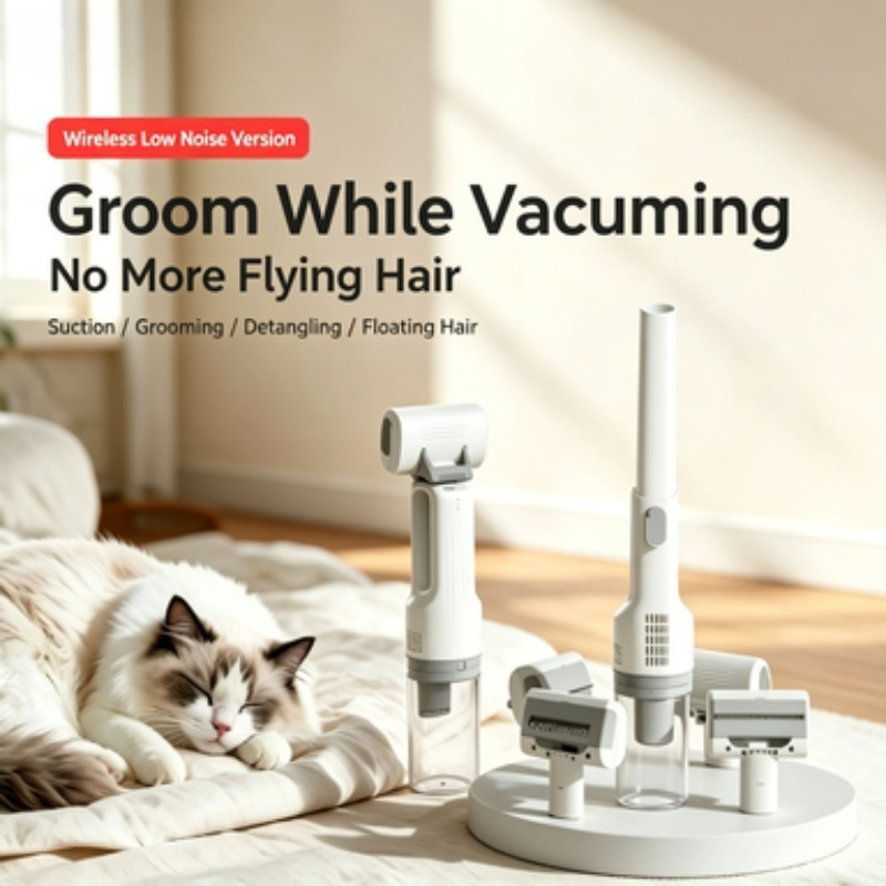 ZONGYAN Pet Grooming Vacuum Cl - Pet Grooming Vacuum Suction Kit 5 In 1 评论和价格
