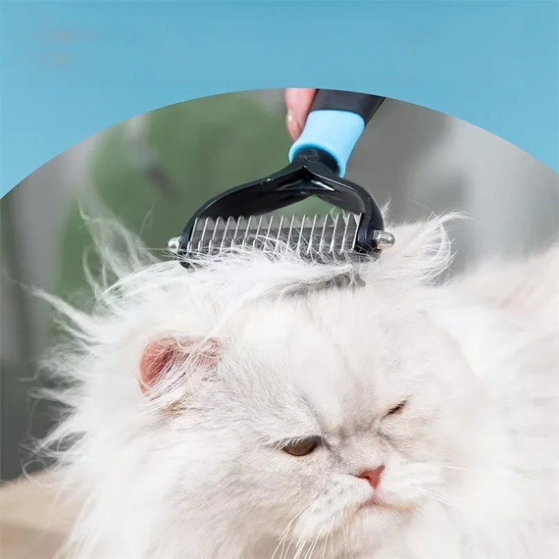 Professional Pet Deshedding Br - Undercoat Rake Dematting Tool Dog Shedding 评论和价格