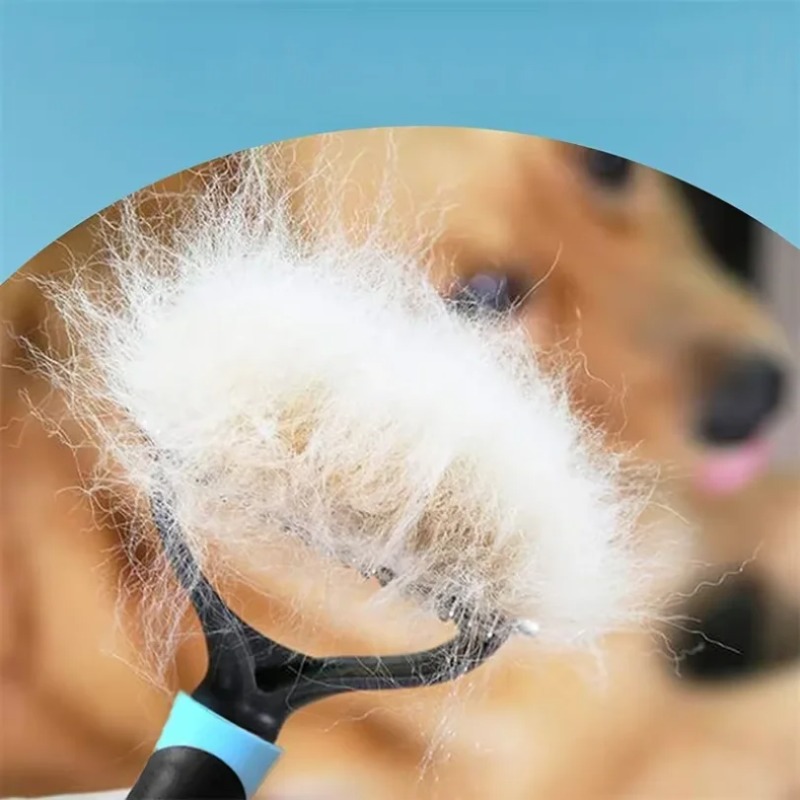 Professional Pet Deshedding Br - Undercoat Rake Dematting Tool Dog Shedding 评论和价格