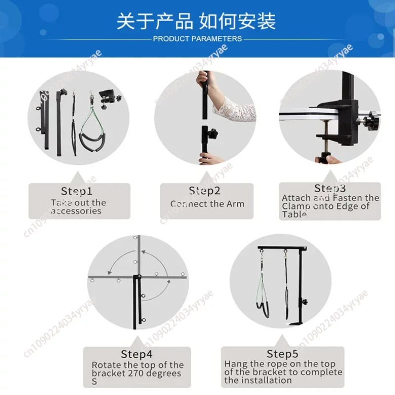 Folded Pet Grooming Arm w/ Cla - Folding Pet Grooming Table Arm Clamp 评论和价格