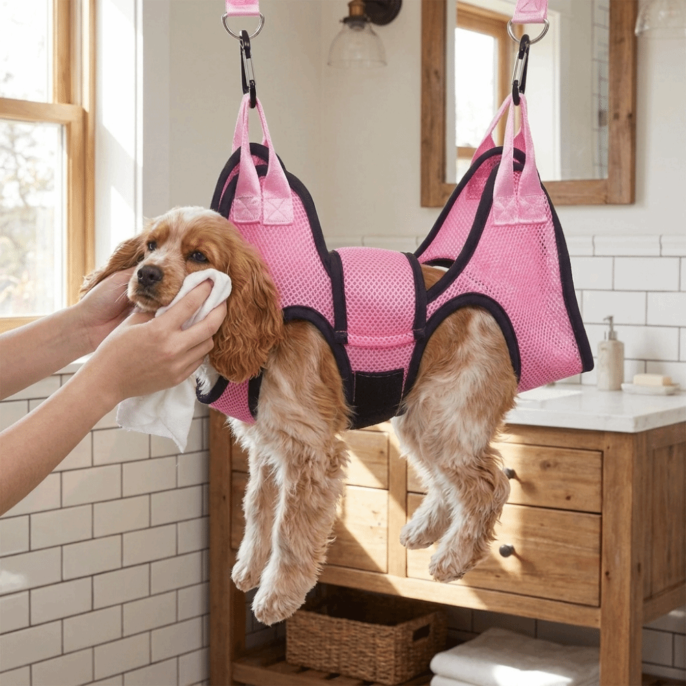 Adjustable Dog Grooming Hammoc - Pet Grooming Hammock Sling Restraint 评论和价格