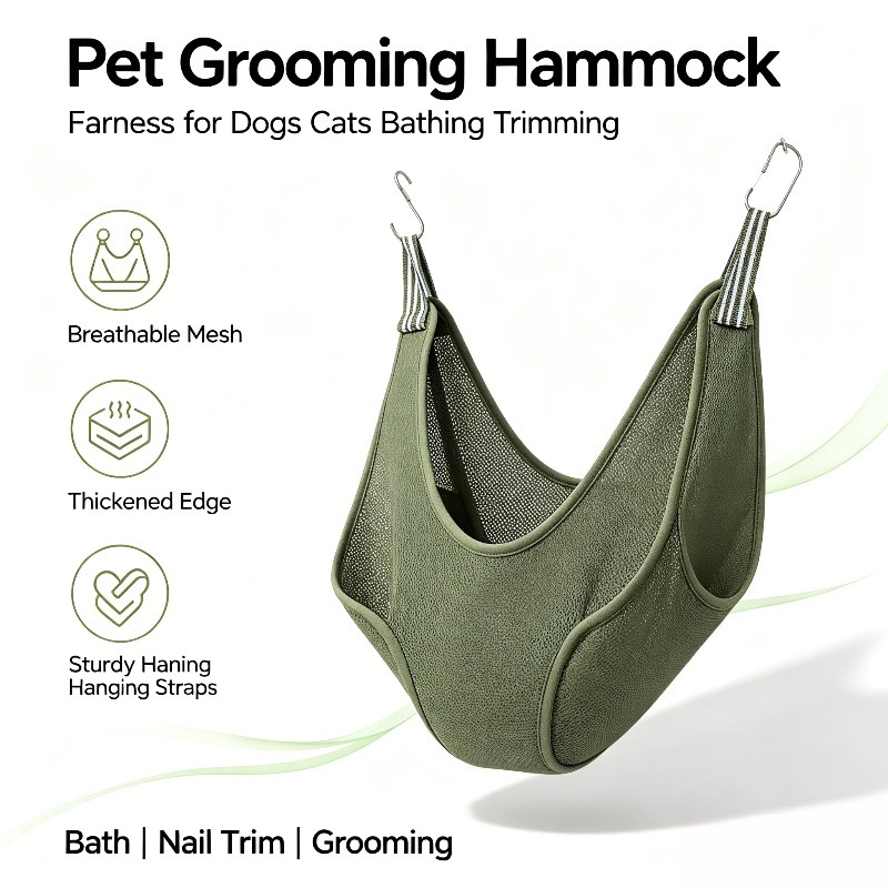 Hanging Pet Grooming Hammock M - Pet Grooming Hammock Sling Restraint 评论和价格