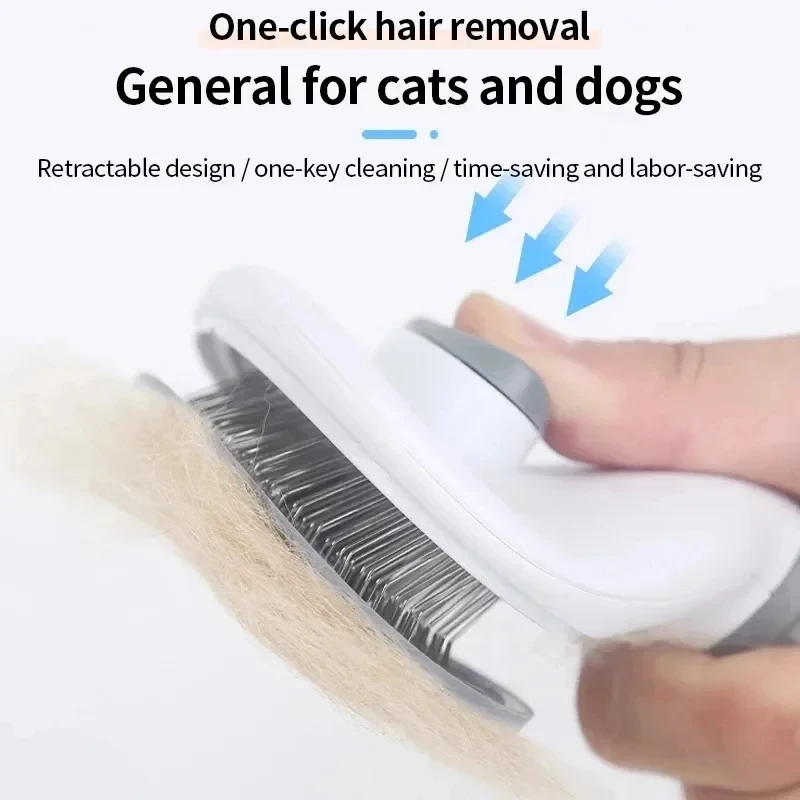 Self-Cleaning Pet Hair Removal - Slicker Brush Self Cleaning Pet Grooming 评论和价格