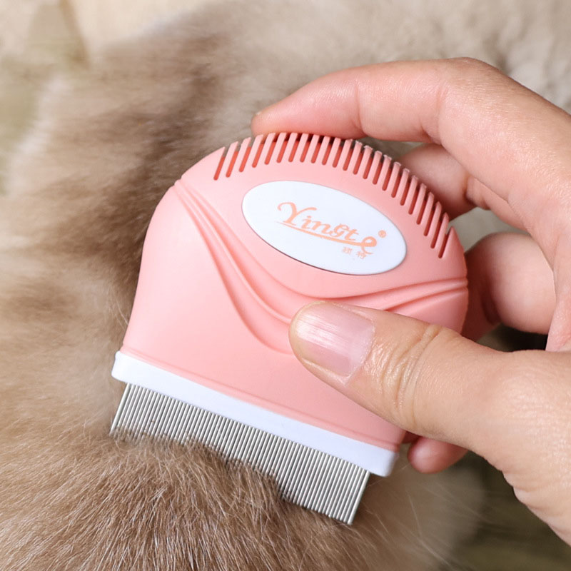 Pet Flea Comb Stainless Steel  - Flea Comb Fine Tooth Pet Tear Stain 评论和价格