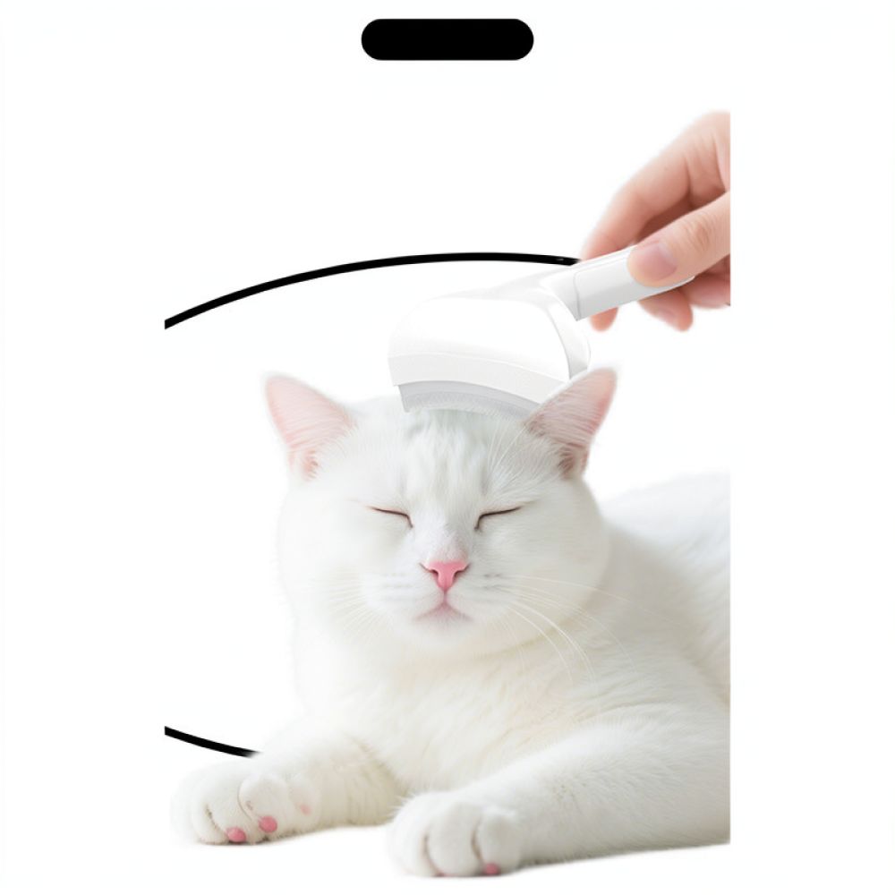 Pet Hair Remover Tool Curved B - Undercoat Rake Dematting Tool Dog Shedding 评论和价格