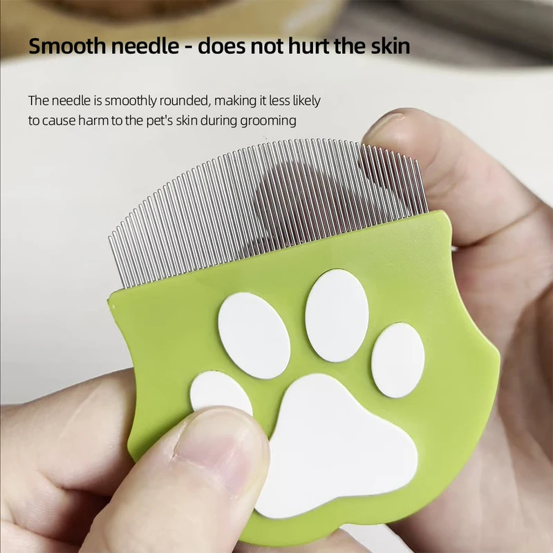 Pet Flea Comb for Cats Dogs Te - Flea Comb Fine Tooth Pet Tear Stain 评论和价格