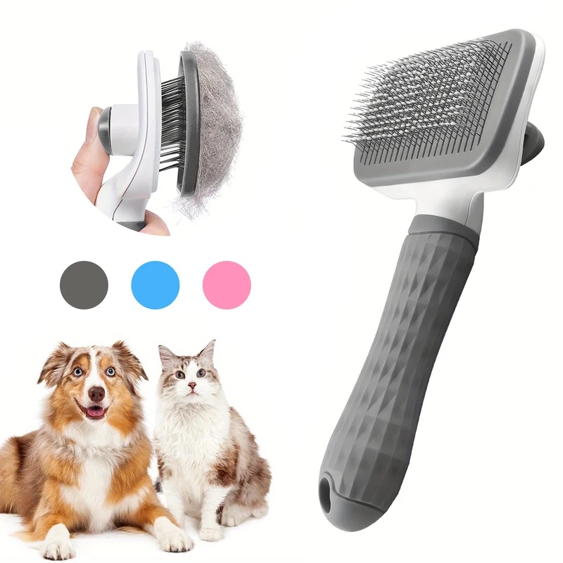Self-cleaning Pet Hair Remove  - Slicker Brush Self Cleaning Pet Grooming 评论和价格