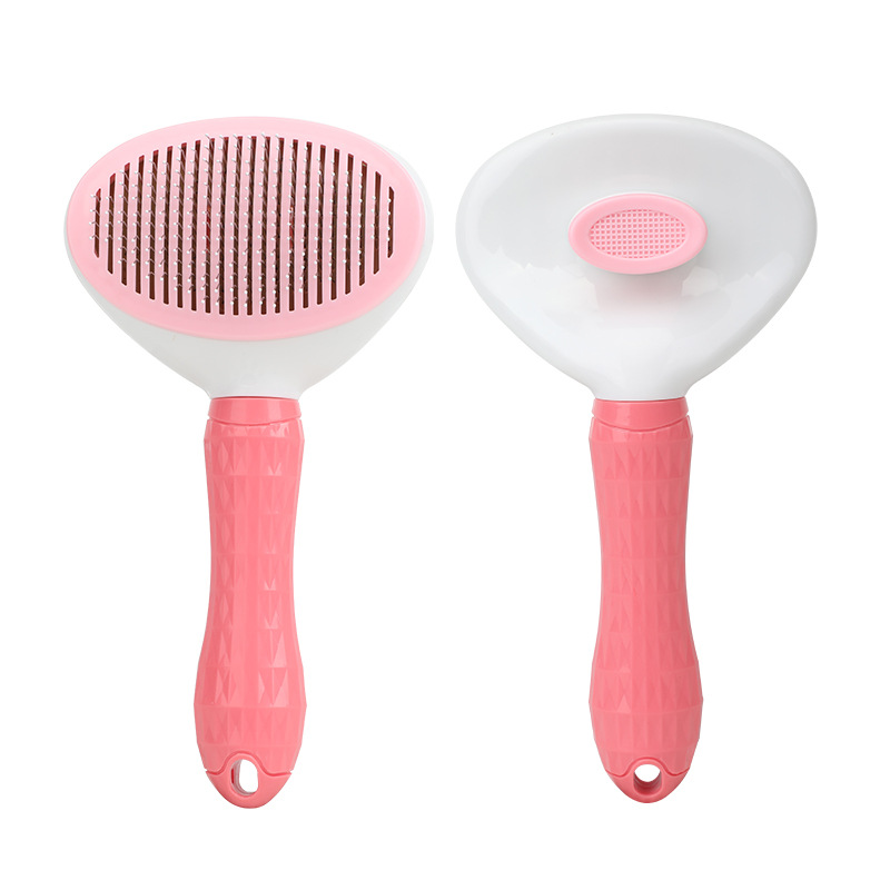 Cat Grooming Brush Self Cleani - Slicker Brush Self Cleaning Pet Grooming 评论和价格