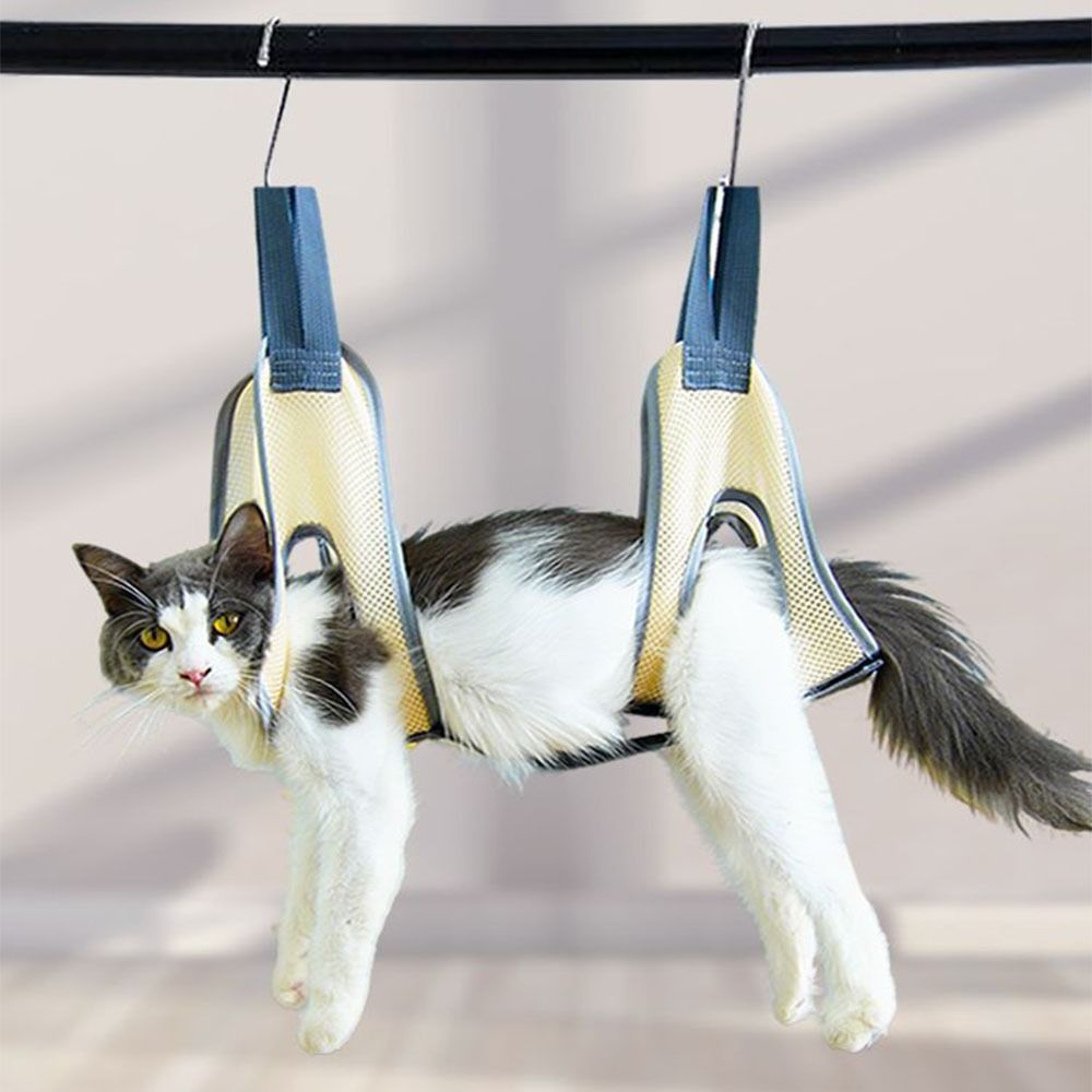 Hanging Cat Grooming Hammock A - Pet Grooming Hammock Sling Restraint 评论和价格