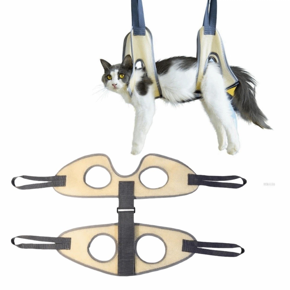Hanging Cat Grooming Hammock A - Pet Grooming Hammock Sling Restraint 评论和价格