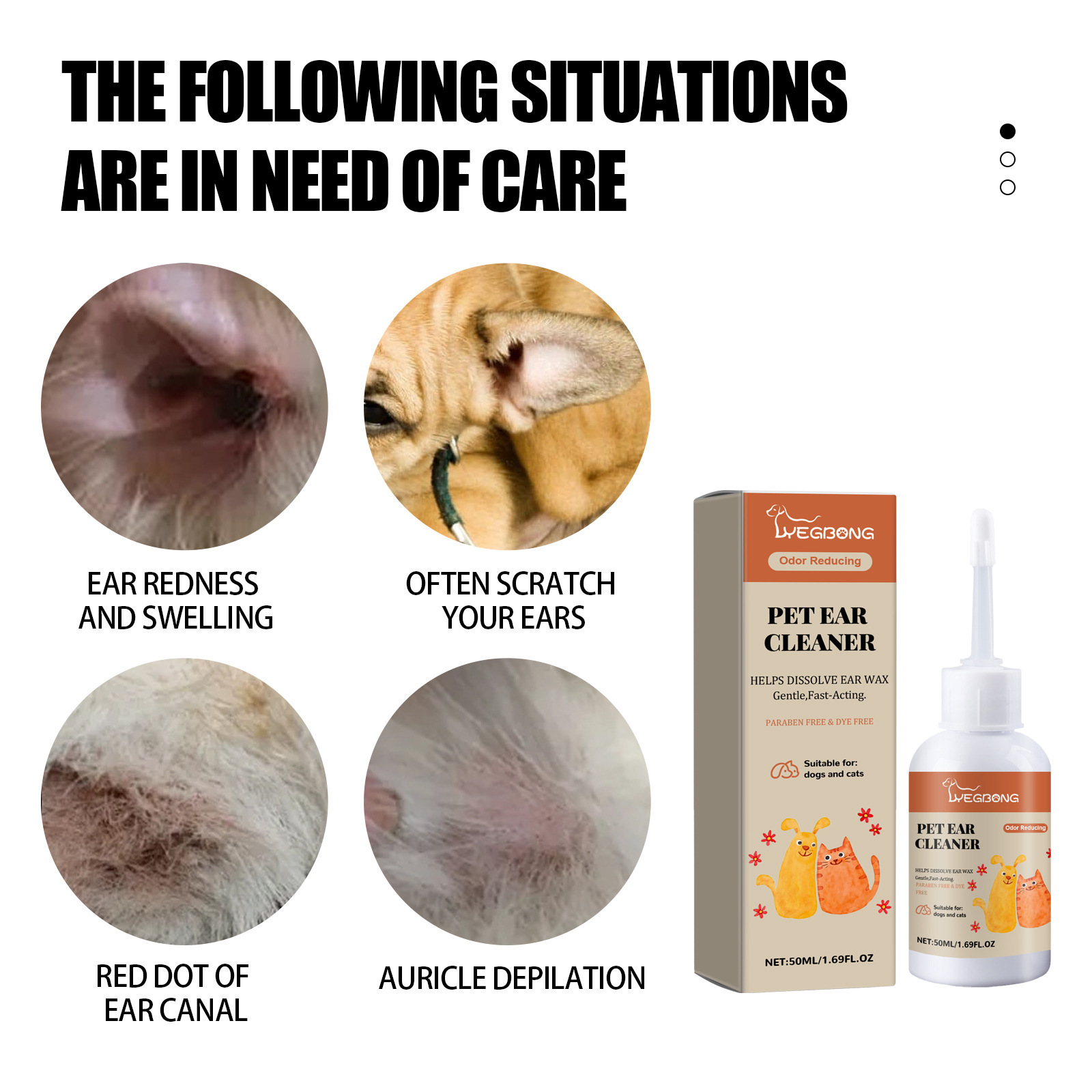 Dog Ear Cleaner Drop Earwax Od - Dog Ear Cleaner Solution Drops Wash 评论和价格