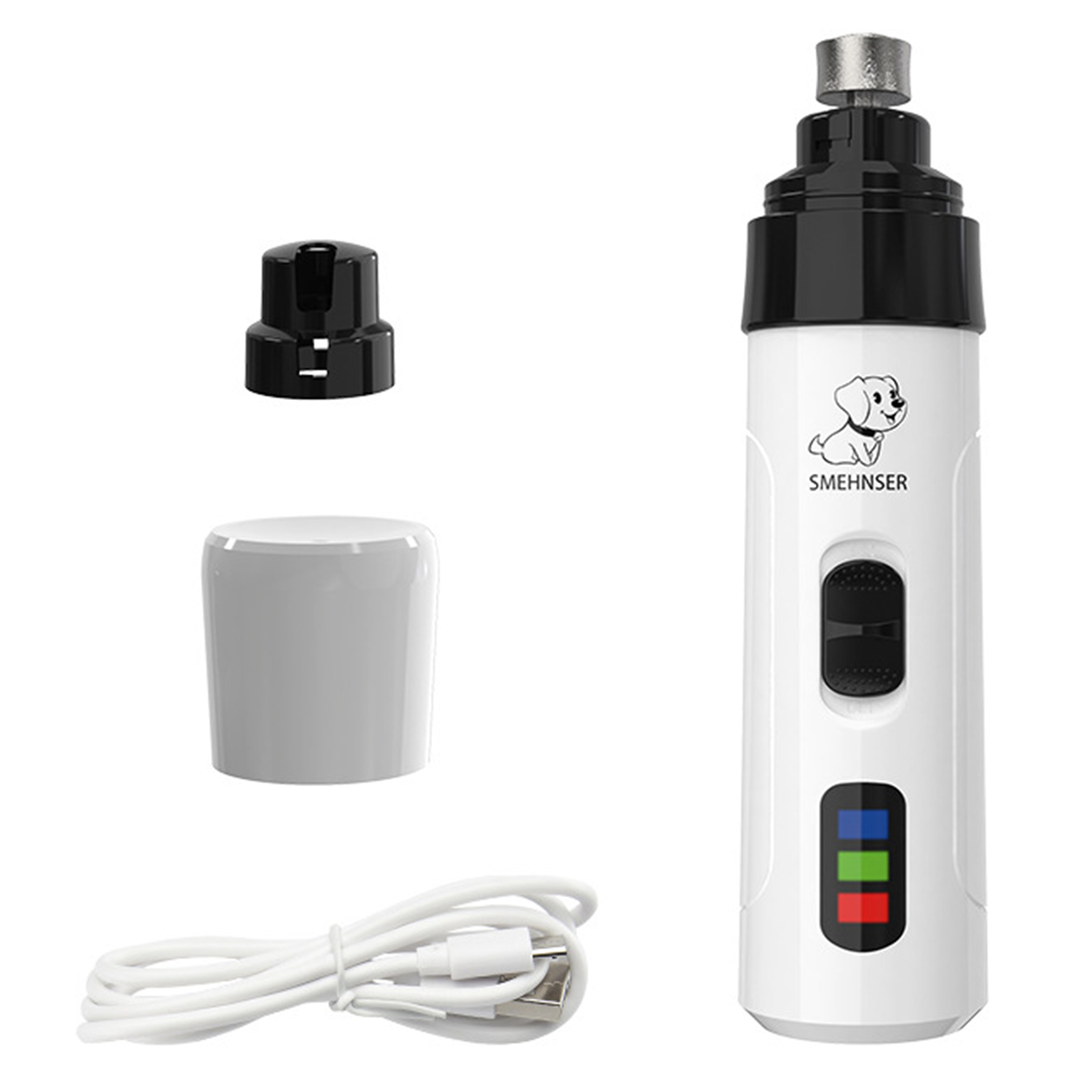 Electric Dog Nail Clippers USB - Cordless Dog Clippers Low Noise Grooming 评论和价格