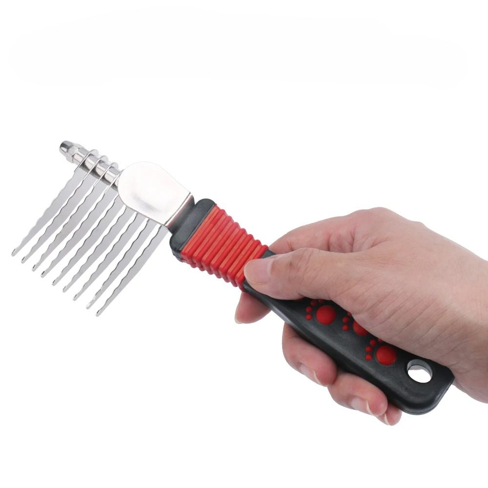 Pet Undercoat Hair Brush Dog G - Undercoat Rake Dematting Tool Dog Shedding 评论和价格