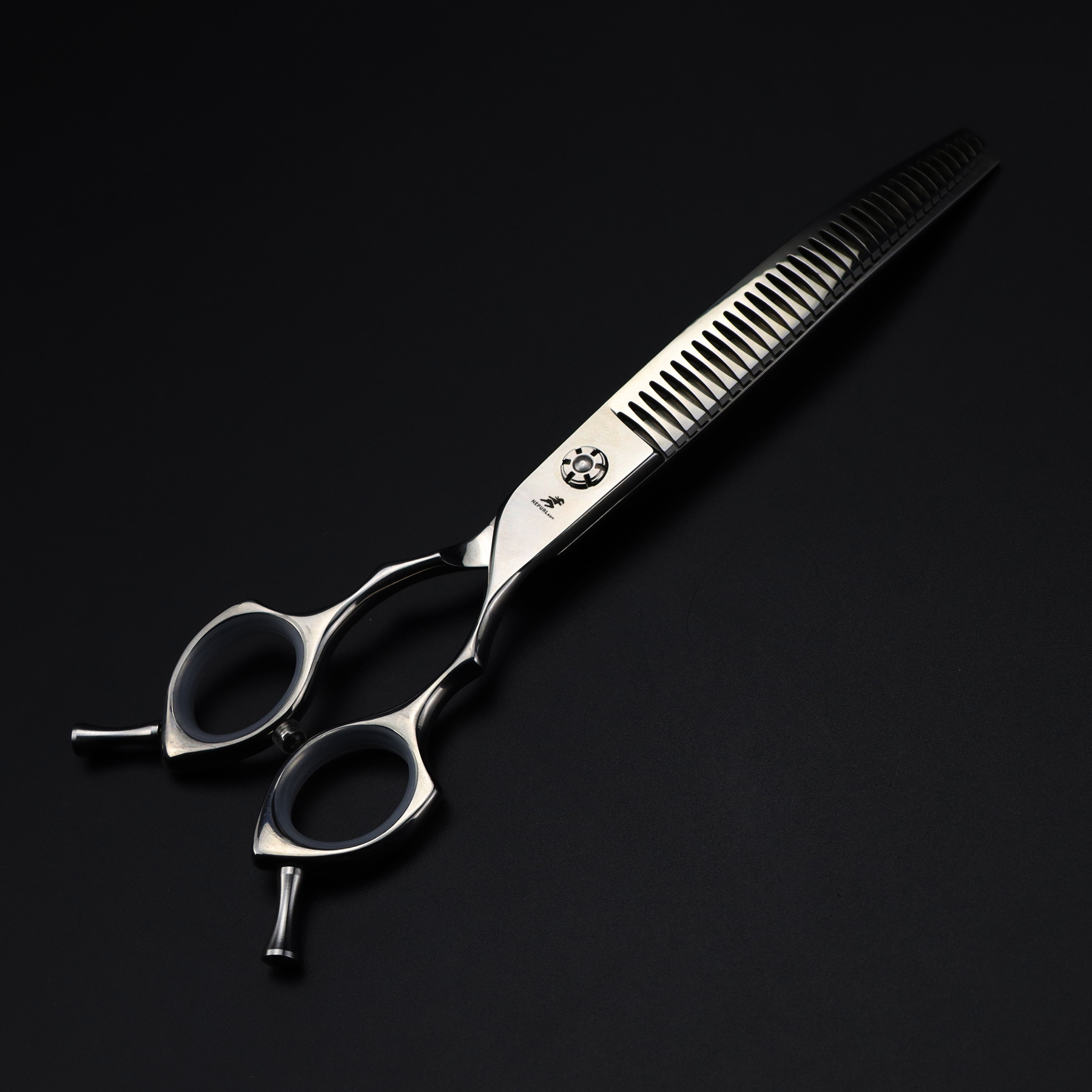 Dog Curved Thinning Scissors 7 - Professional Pet Grooming Scissors Curved 评论和价格