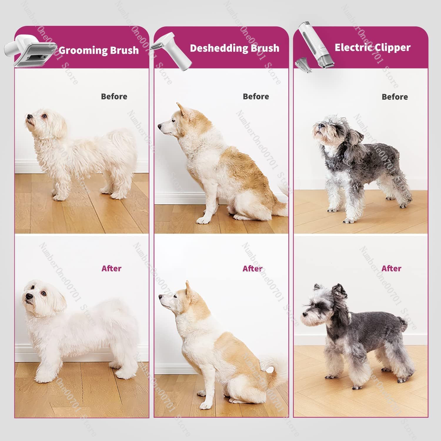 5-in-1 Pet Grooming Vacuum Kit - Pet Grooming Vacuum Suction Kit 5 In 1 评论和价格