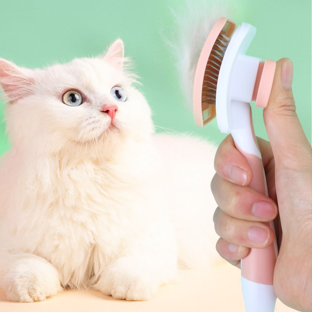 Pet Grooming Slicker Brush Sel - Slicker Brush Self Cleaning Pet Grooming 评论和价格