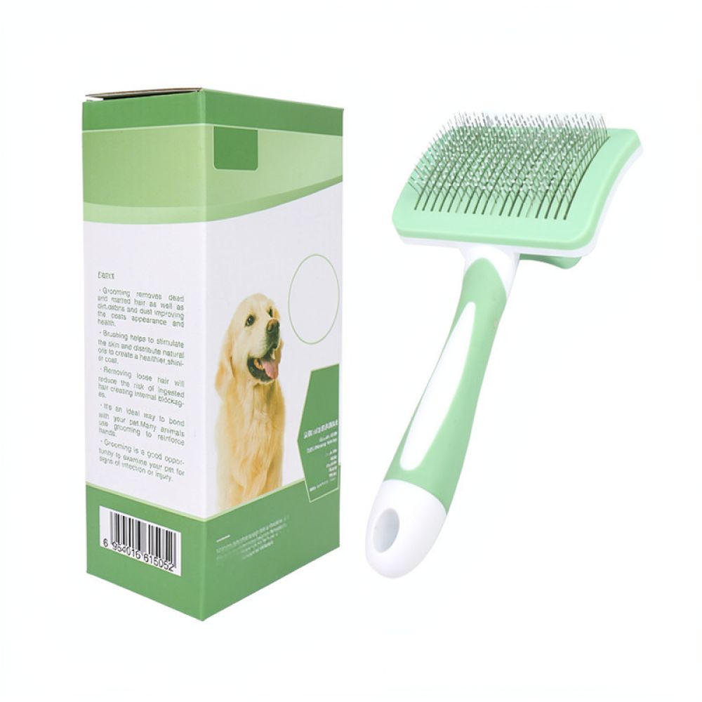 Pet Grooming Slicker Brush Sel - Slicker Brush Self Cleaning Pet Grooming 评论和价格
