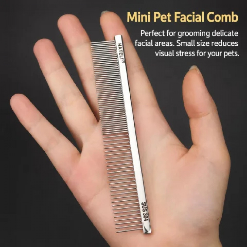304 Stainless Steel Pet Groomi - Flea Comb Fine Tooth Pet Tear Stain 评论和价格