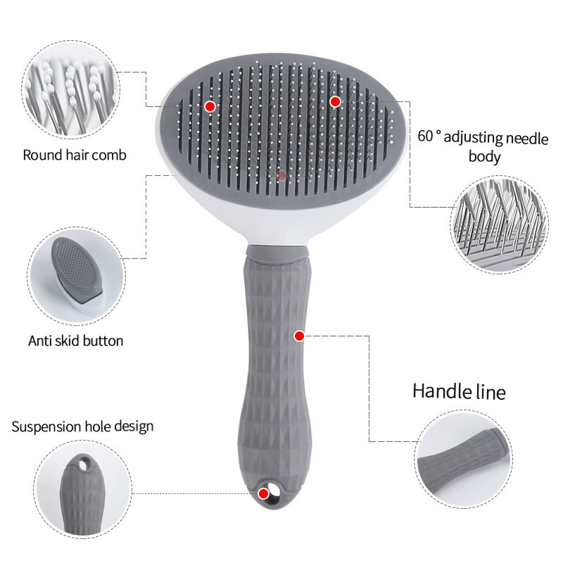Pet One Button Self Cleaning S - Slicker Brush Self Cleaning Pet Grooming 评论和价格