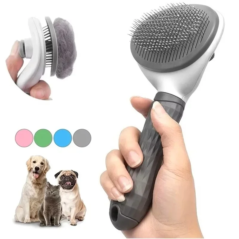 Self Cleaning Pet Slicker Brus - Slicker Brush Self Cleaning Pet Grooming 评论和价格