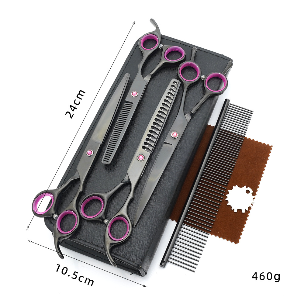 7 Inch Professional Dog Groomi - Professional Pet Grooming Scissors Curved 评论和价格