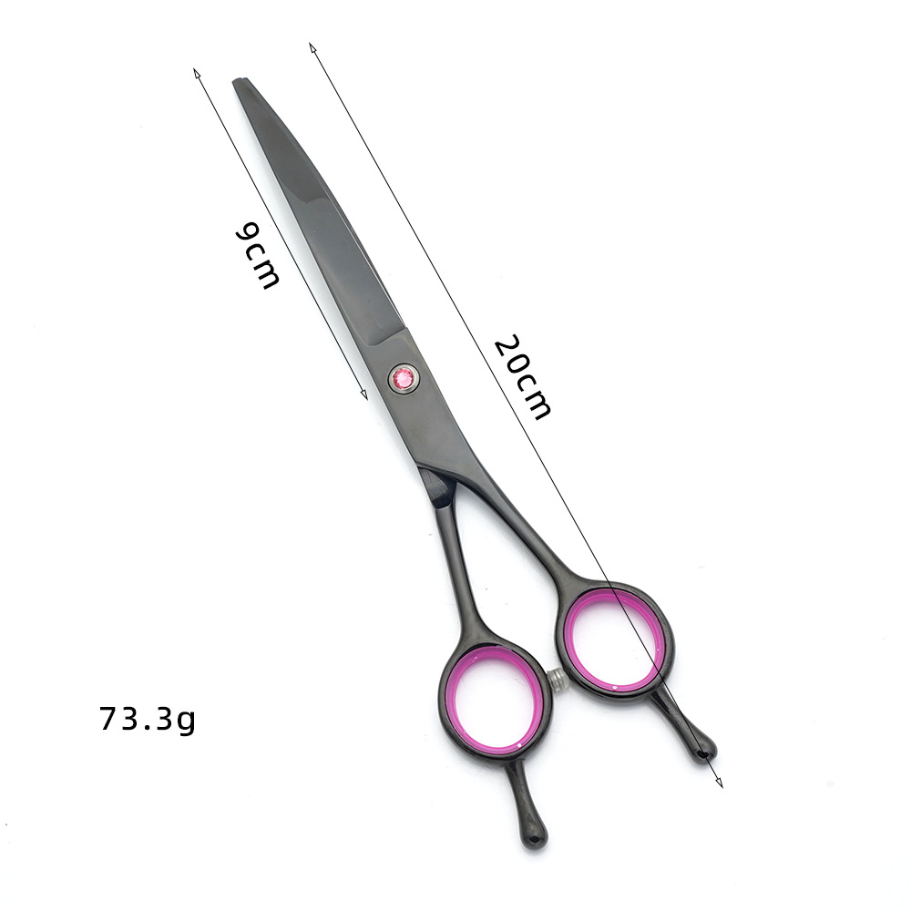 7 Inch Professional Dog Groomi - Professional Pet Grooming Scissors Curved 评论和价格