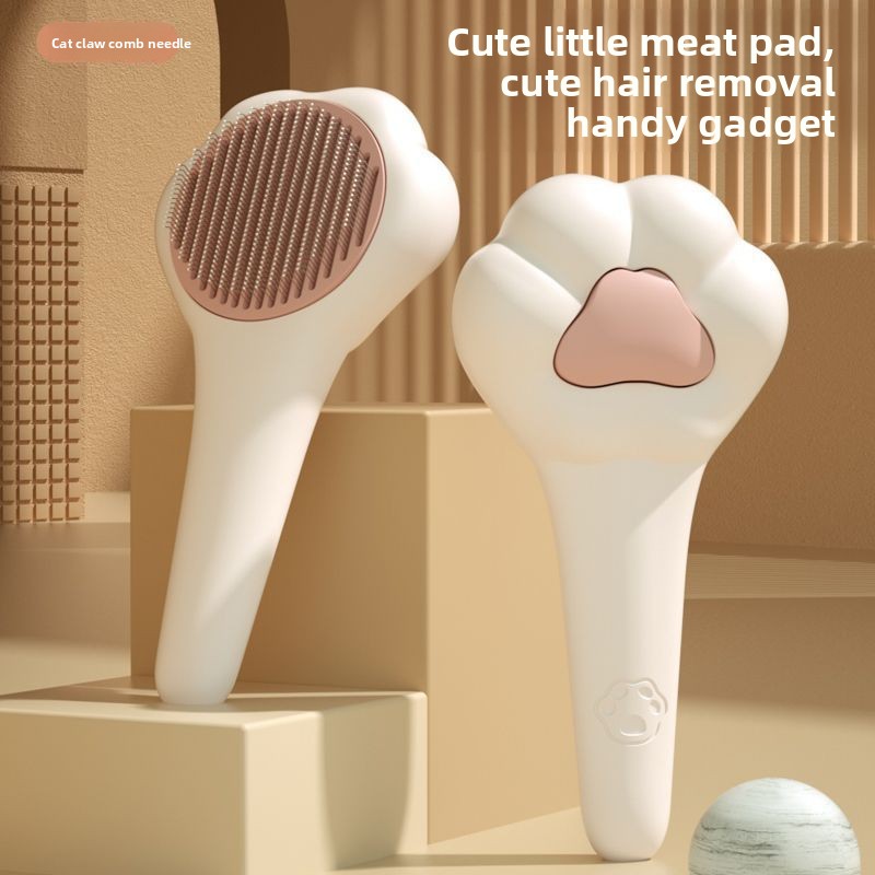 Pet Grooming Brush Deshedding, - Slicker Brush Self Cleaning Pet Grooming 评论和价格