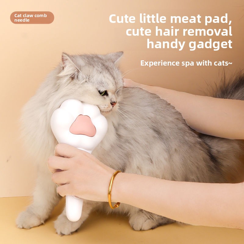 Pet Grooming Brush Deshedding, - Slicker Brush Self Cleaning Pet Grooming 评论和价格