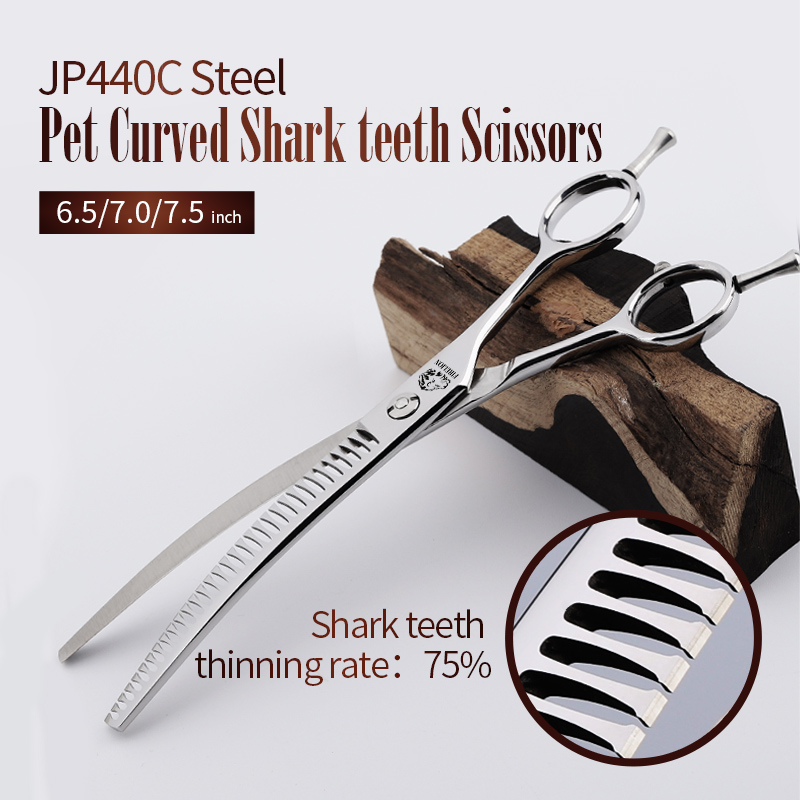 FIRELION 6.5/7.0/7.5 Inch Prof - Professional Pet Grooming Scissors Curved 评论和价格