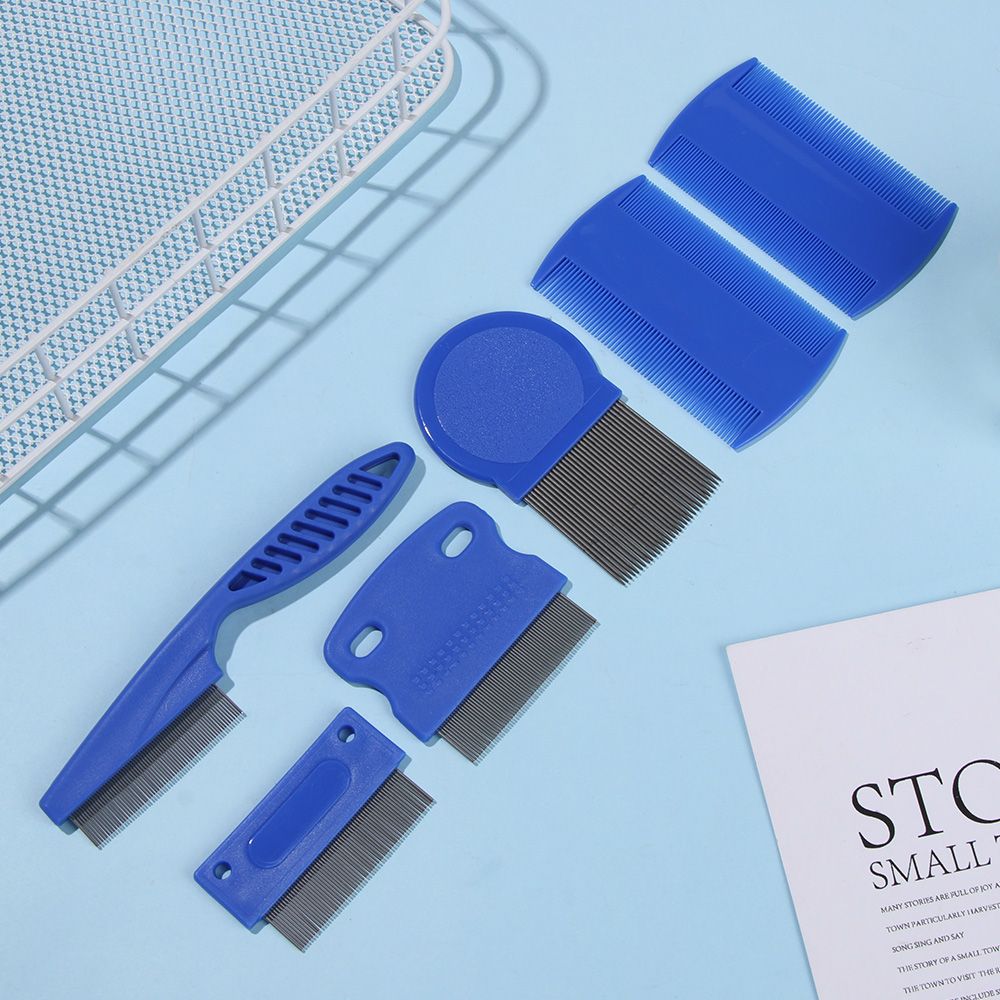 6 Pcs/set Stainless Steel Tear - Flea Comb Fine Tooth Pet Tear Stain 评论和价格