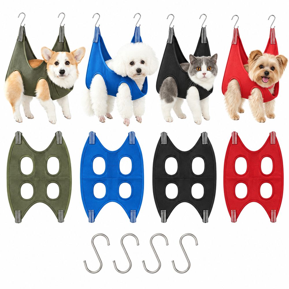 Durable Nylon Pet Grooming Ham - Pet Grooming Hammock Sling Restraint 评论和价格