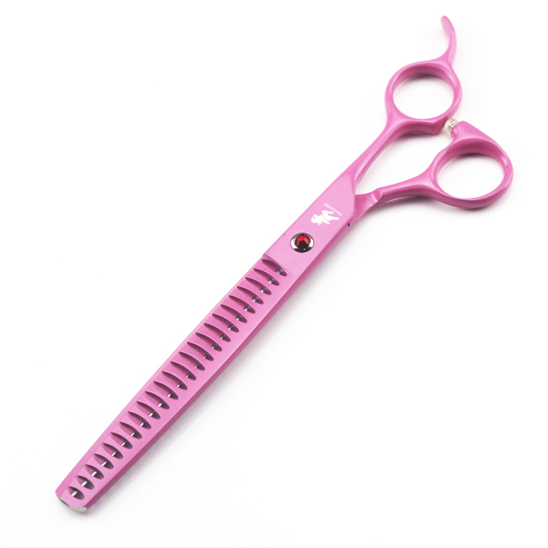 Dog Grooming Scissors Kit Pink - Professional Pet Grooming Scissors Curved 评论和价格