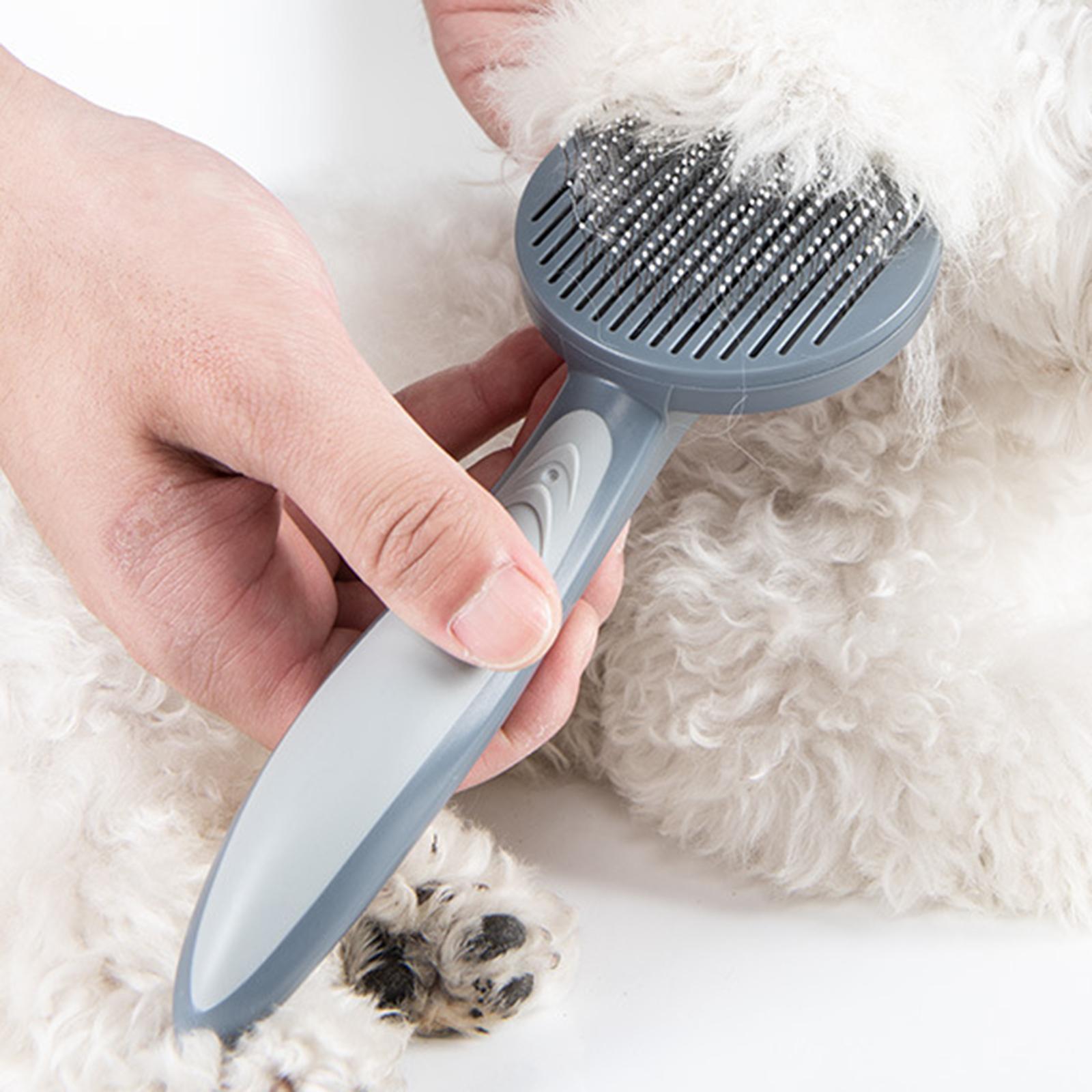 Cat Dog Grooming Brush, Kitten - Slicker Brush Self Cleaning Pet Grooming 评论和价格