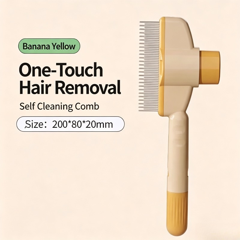 Pet Self Cleaning Slicker Brus - Slicker Brush Self Cleaning Pet Grooming 评论和价格