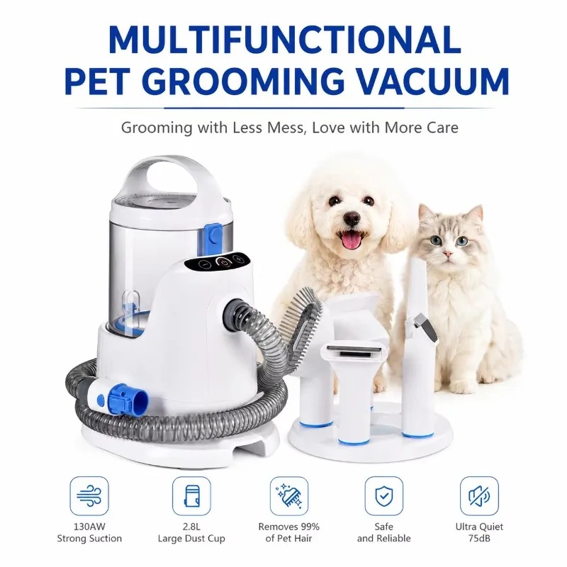 2026 5-in-1 Professional Pet G - Pet Grooming Vacuum Suction Kit 5 In 1 评论和价格