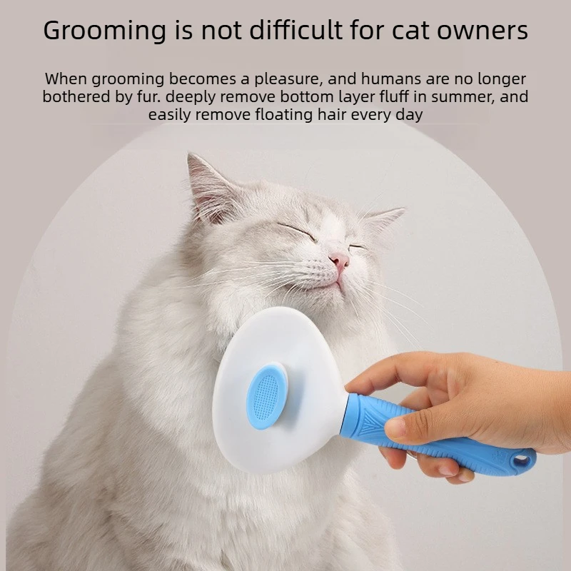 Dog Cat Grooming Brush, Self-C - Slicker Brush Self Cleaning Pet Grooming 评论和价格