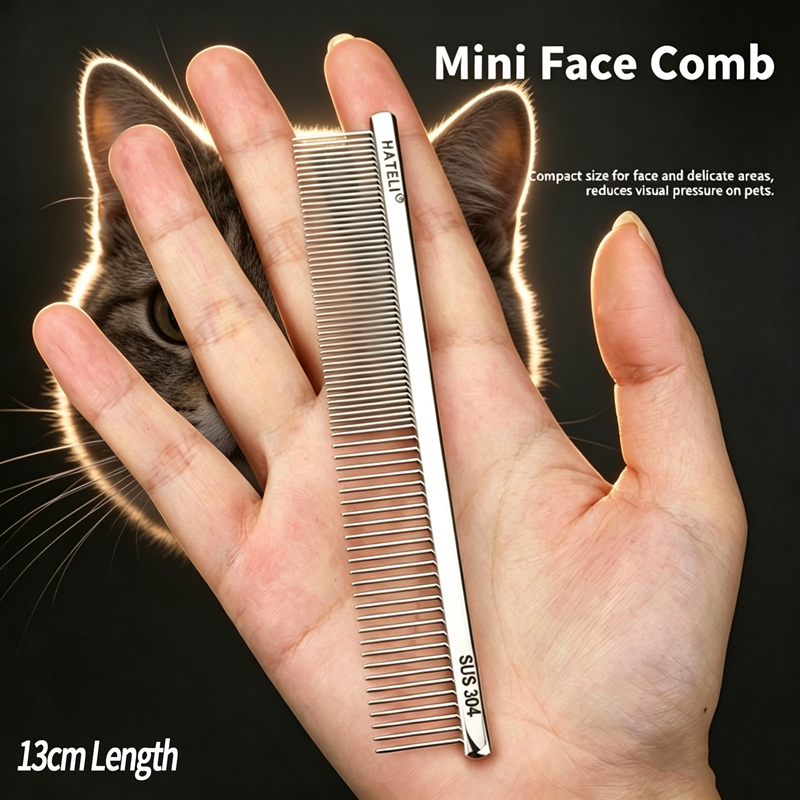 304 Stainless Steel Pet Face C - Flea Comb Fine Tooth Pet Tear Stain 评论和价格